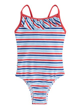 Ruffled Berkley Swimsuit in Patriotic Stripe