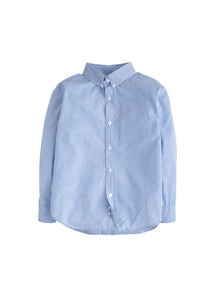 Button Down Shirt- Light Blue Seersucker Gingham
