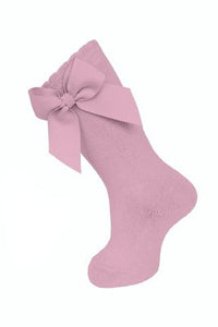 Knee Socks with Grosgrain Side Bow
