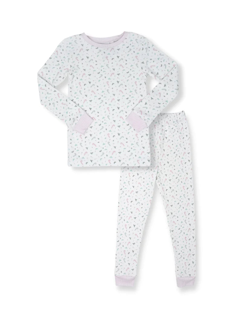 Sweet Pea PJ Set in Candy Cane