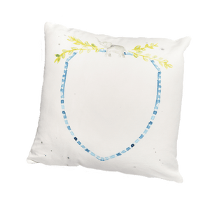 Blue Crest Pillow