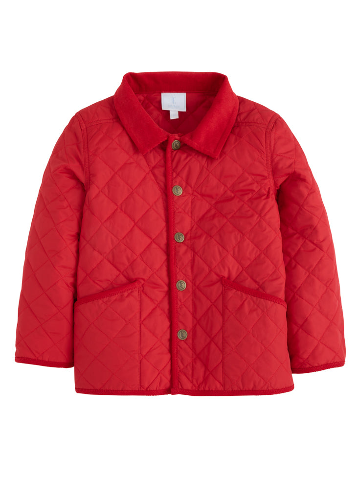 Classic Quilted Jacket - Red