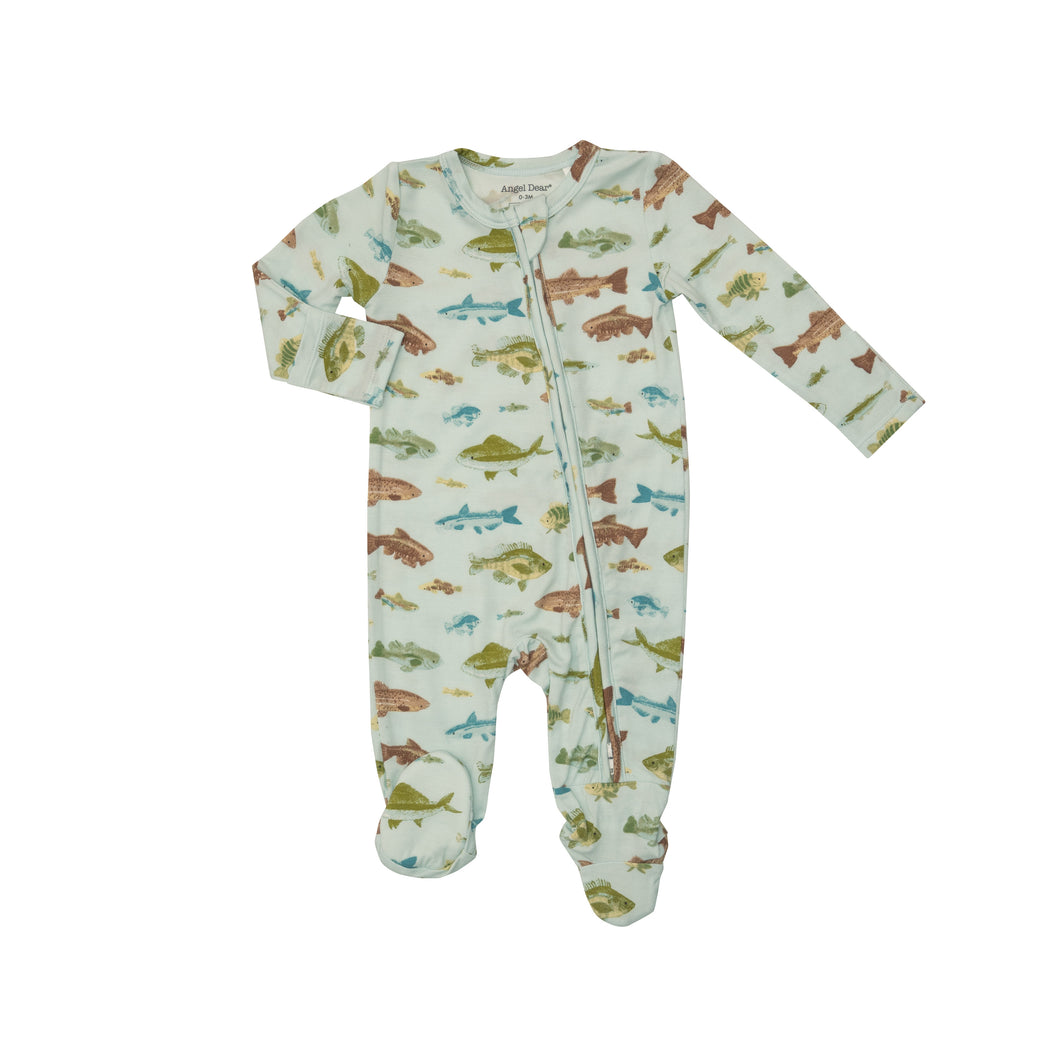Freshwater Fish 2-Way Zipper Footie