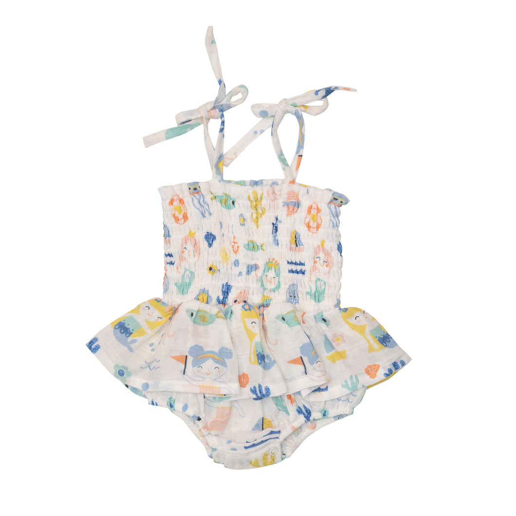 Sea U Mermaids Smocked Bubble W Skirt