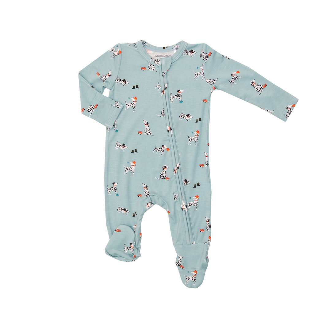Firehouse Dalmations 2-Way Zipper Footie