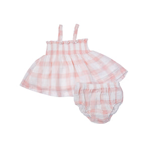 Gingham Bloomer Set