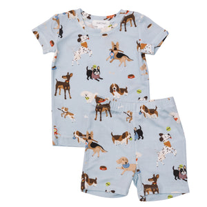 Blue Doggy Daycare PJ Short Set