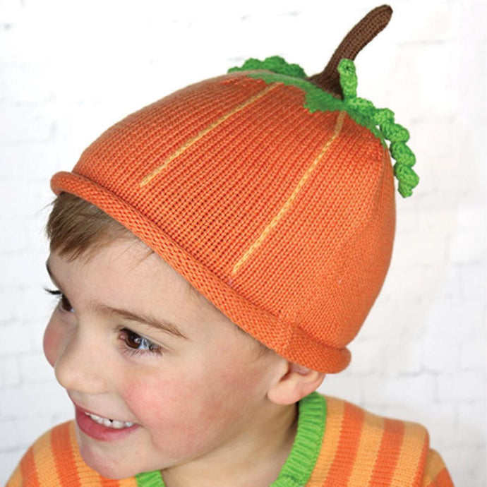 Knit Pumpkin Hat